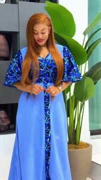 Cette robe longue africaine est un véritable cadeau pour vos yeux, Très Jolie Robe en Pagne Africain