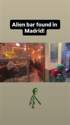 Look at this #Alien bar I found in #Madrid!