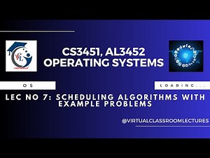 Scheduling algorithms with example problems #operatingsystemsintamil #cs3451 #al3452