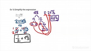 How to Simplify a Quotient Involving a Sum or Difference with a Square Root | Algebra