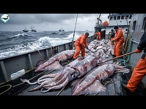 The $1.2 Million Squid Haul: Inside the Night Operation That Pulled in 12 Tons | Fishing Documentary