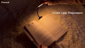 630nm Red Book Light - Zero Blue Light, Rechargeable Clip On Red Reading Light for Reading at Night, Poratble Dimmable LED Book Lamp, Perfect for Travel Nursing Studying