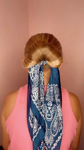 HOW TO DO A SCARF BUN | Audrey and Victoria #hairstyle #hairtutorial