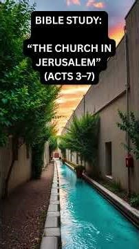 Bible Study: “The Church in Jerusalem” (Acts 3–7)