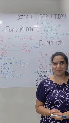 Ozone formation and depletion/ Engineering Chemistry/ Dr Jyoti Dhumale Shegokar