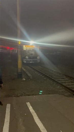 Night View Local Train Arriving… #shorts #viral