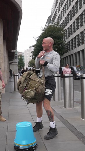 Peter or the Backpack Who wins the battle? £5 per Squat! #squatchallenge #britisharmy #backpack #army #military
