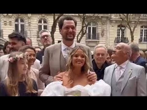 Eric Antoine marries Gennifer Demey in a church in Paris