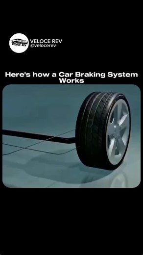 VELOCE REV | Here’s how a car’s braking system actually works 🚗🛑 When you press the brake pedal, you’re not stopping the car directly — you’re... | Instagram
