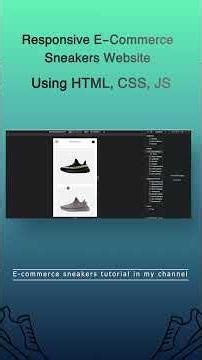 Sneakers E-Commerce Website 👟 | HTML, CSS & JavaScript #coding #html #css #javascript #frontend