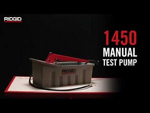 RIDGID 1450 Manual Pressure Test Pump