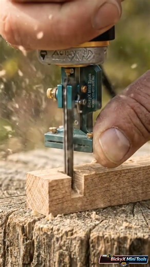 Mini Router Cutting Perfect Slot 🔥 Tiny Woodworking Tool #Shorts #MiniTools