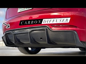 CARBON FIBER DIFFUSER FOR TESLA MODEL 3 (2017-2021) | Carbon Diffuser Installation Guide for Model 3