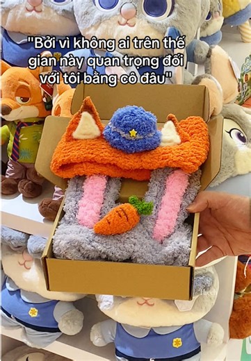 Cô đối với tôi là quan trọng nhất🦊🐰 #zootopia #disney #earmuffs #nickjudy #crochet