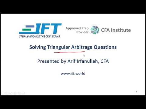 Level II CFA: Triangular Arbitrage Demystified