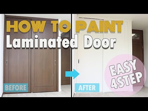 DIY - How to Paint Laminated Door Step-by-step Guide EASY 4 STEP
