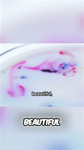 Mesmerizing Milk Art: Easy Science Experiment #shorts