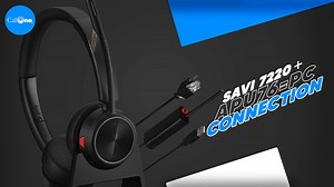 How do you connect a Poly desk phone-only wireless headset to a computer?