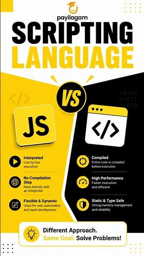 Scripting Language VS Compiler Language Explained in Tamil | JavaScript Basics | Payilagam