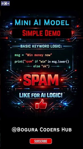 How AI Detects Spam in Seconds 🤖🔥 | Build a Mini AI Spam Filter with Python 🚫📩 | Create an AI Spam