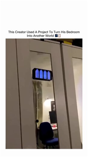 Thee Whole World on Instagram: "This looks like a portal opening in your wall, but it’s actually a projection system transforming an ordinary room into a living environment. 🌌✨ The setup uses a high-resolution ultra-short-throw projector mapped precisely to architectural features like arches, windows, and wall edges. Instead of projecting onto a flat screen, the visuals are calibrated to the room itself, which creates depth, parallax, and the illusion of real space beyond the walls. What makes 