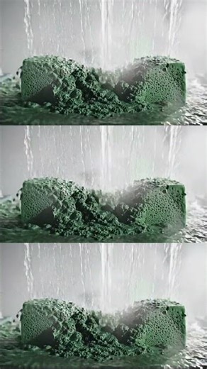 Hydraulic Press vs Green Sponge Foam ASMR 💚 Satisfying Crushing & Collapsing