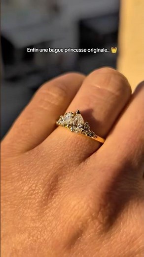 Bague de fiançailles couronne 👑