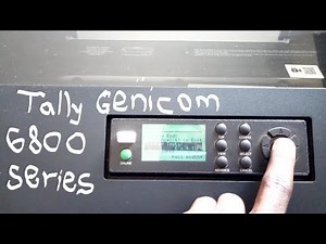 TallyGenicom 6800 Series - Paper alignment & TOF Testing