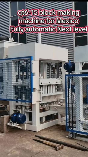 qt6-15 fully automatic hydraulic block machine for 6inch hollow blocks 7blocks into one mould 1680block per hour best for larger invest #mexico🇲🇽 #6inchblock #constructiontech #blockmachinefactory #manufacturing