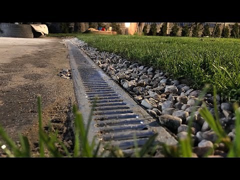 Jak zrobić odwodnienie podwórka, odpływ liniowy garażu