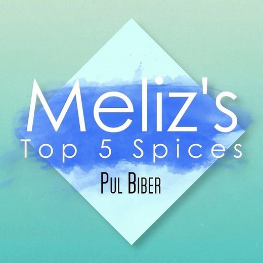 Meliz Cooks’ Top Five Spices: Pul Biber (Aleppo Pepper Flakes): a gorgeous dark red peppery spice, a little sweet, salty, smoky, with almost a slightly burnt and earthy flavour that works beautifully IN and ON food; if you’re going to be cooking my recipes, please make sure you’ve got some stocked in your cupboards. You’ll be using it a lot. I’m going to be featuring a lot of my favourite spices, herbs, condiments and recipes on my new YouTube Channel, so please make sure you click on my YouTube