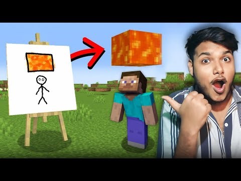 Minecraft Anything I Draw , Spawns In My Friends World !