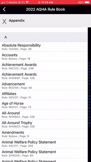 Want a handy way to access the AQHA Rulebook at shows? Download the free app for iOS or Android! Search, highlight, and bookmark specific rules ➡️ www.aqha.com/aqha-rulebook | American Quarter Horse Association