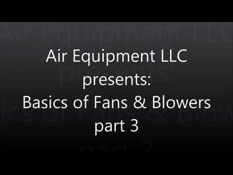 Basics of Fans & Blowers - Part 3