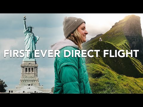 We flew the FIRST Non-Stop flight from the USA to the Faroe Islands!
