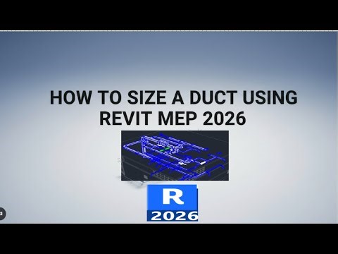 How to size a Duct using Revit Mep 2026 | HVAC System Designing | Revit MEp 2026