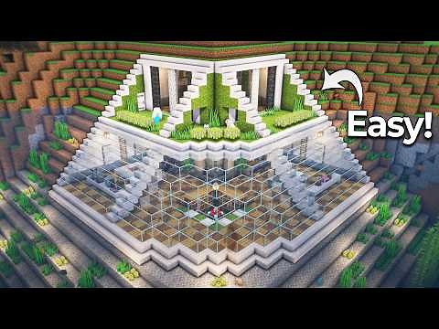 ⛏️ Minecraft Tutorial :: How to build a Perfect Underwater Base 🐬🏠 [마인크래프트 웅장하고 완벽한 수중집 만들기 건축강좌]