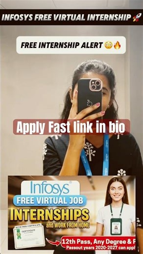 Infosys Free Virtual Internship 2026 🔥 | Any Degree Eligible | Apply Now