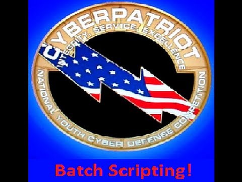 Basic CyberPatriot Batch Scripting Tutorial
