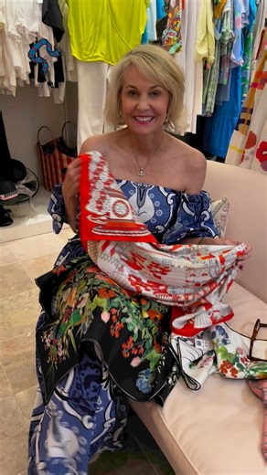 18K views · 133 reactions | Beautiful new silk scarves are in the shop and on our website!! | Ginger Howard Selections | Facebook