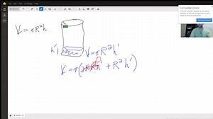 Answer to the water flow into the cylinder problem