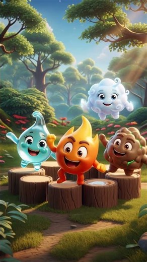 Element Friends Jam Together 🎵 | Cute Kids Cartoon