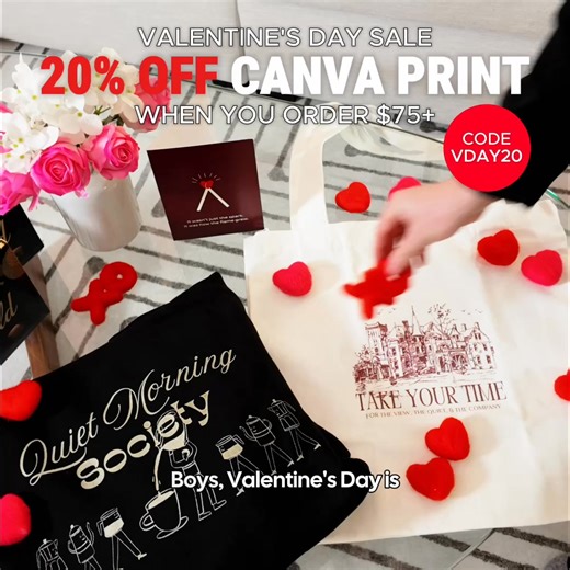Make them fall for you all over again with a gift designed and printed with Canva. Use code VDAY20 to get 20% off your order. | Canva