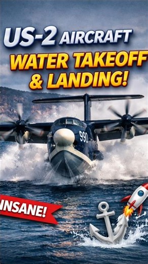INSANE Water Takeoff! US-2 Seaplane Landing Like a Boat 😱