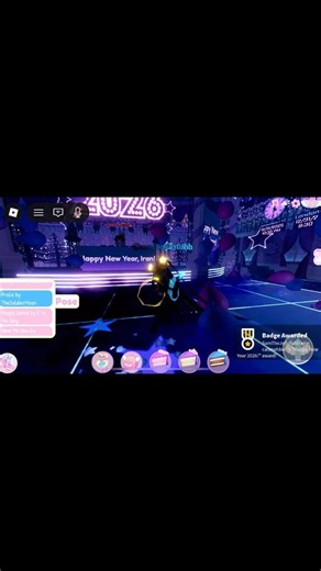 Getting the New Years badge in Royale High!! #royalehigh #roblox #newyears2026