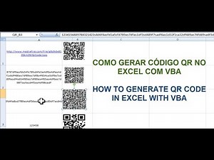 COMO GERAR CÓDIGO QR NO EXCEL COM VBA (HOW TO GENERATE QR CODE IN EXCEL WITH VBA)