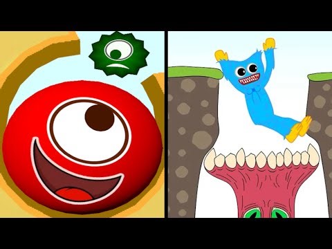 Hungry Balls Vs Hugy's Funny Animated Story 🦊😈👹🌚 Max All Levels Android iOS Gameplay Episode 45