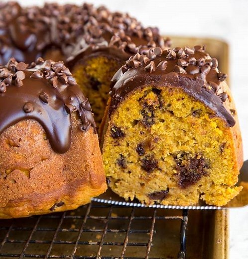 Pumpkin Chocolate Chip Cake