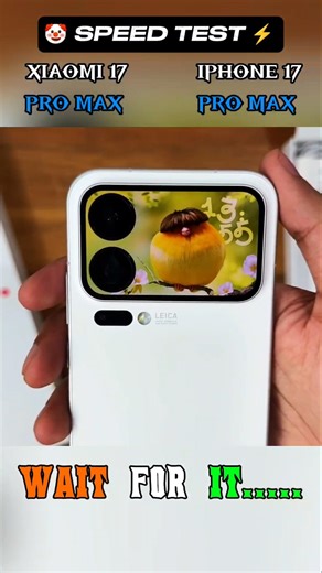 😎🔥 XIAOMI 17 PRO MAX 🆚 IPHONE 17 PRO MAX REAL SPEED TEST ⚡😜 #tech #phone #iphone