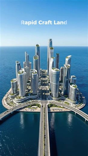 Building a City in the Ocean: A Timelapse Journey